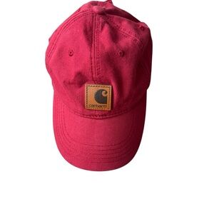 NWOT Carhartt Crimson Cap with Logo Patch